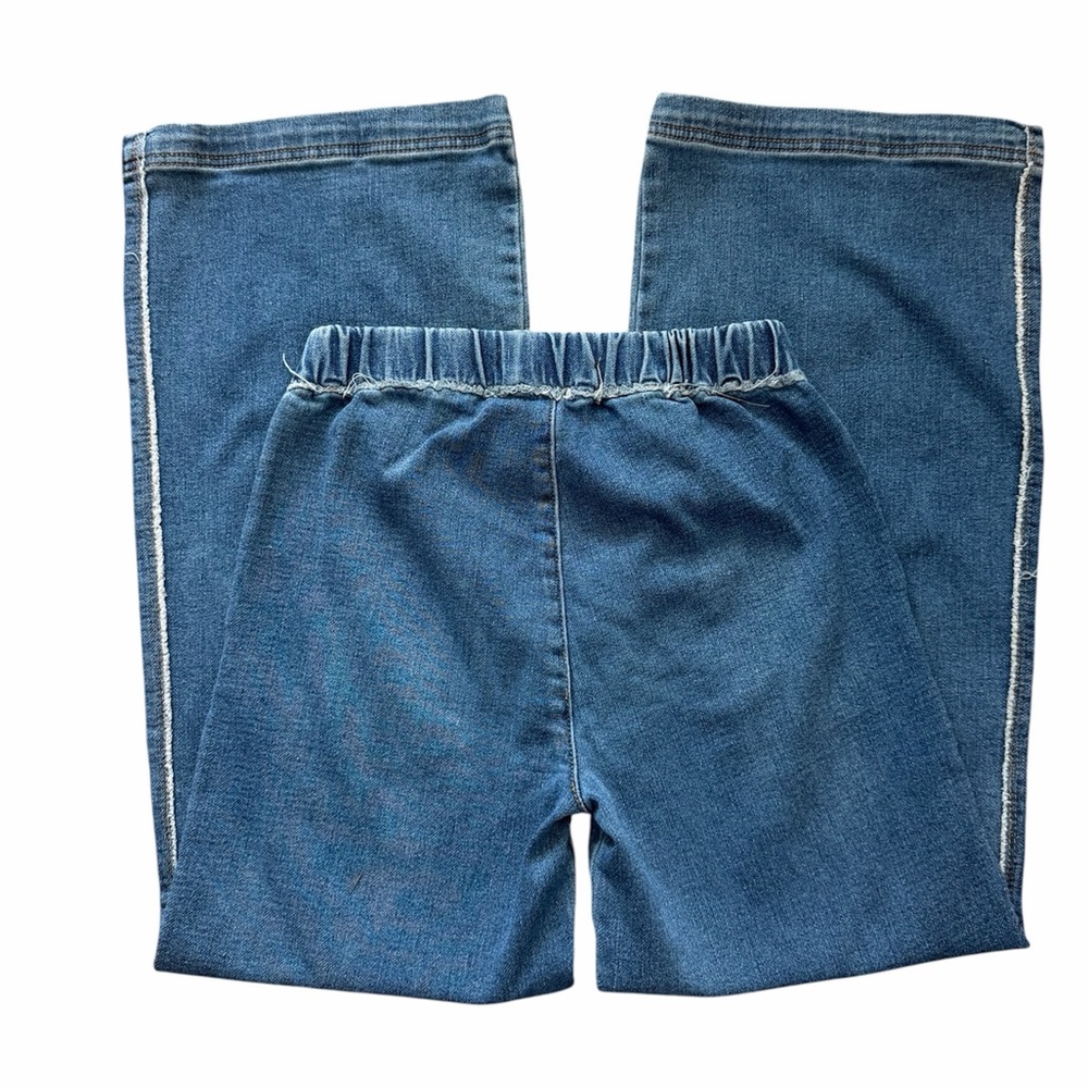 Tractr Blu Stretch Drawstring Waist Wide Leg Jeans Size 12 Girls - Picture 5 of 9